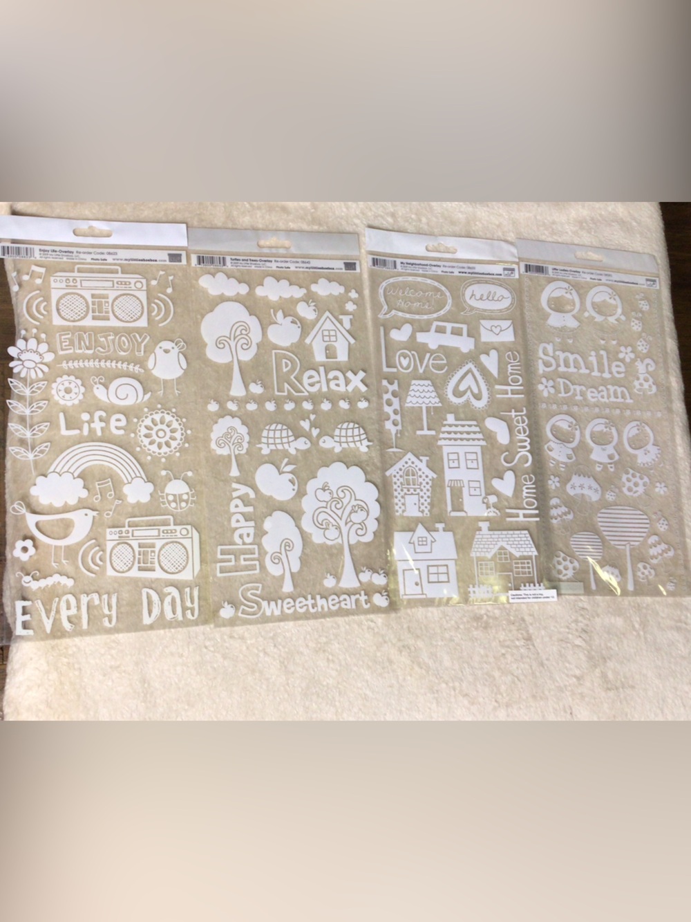 My little shoebox assorted overlays